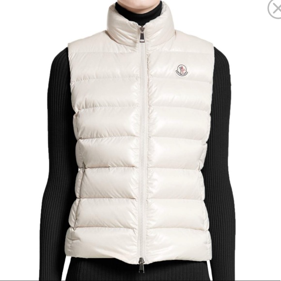 moncler vest white